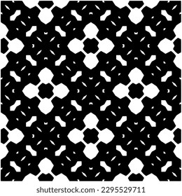 Monochrome pattern. Abstract texture for fabric print, card, table cloth, furniture, banner, cover, invitation, decoration, wrapping.seamless repeating pattern.Black and white color.