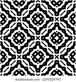 Monochrome pattern. Abstract texture for fabric print, card, table cloth, furniture, banner, cover, invitation, decoration, wrapping.seamless repeating pattern.Black and white color.