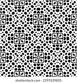 Monochrome Muster. Abstrakte Textur für Stoffdruck, Karte, Tischdecken, Möbel, Banner, Deckel, Einladung, Dekoration, Umhüllung.Nahtlose Wiederholmuster.Schwarz-Weiß-Farbe.