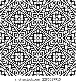 Patrón monocromo. Textura abstracta para impresión de tela, tarjeta, mantel de mesa, muebles, banner, cubierta, invitación, decoración, envoltura.patrón repitiendo sin fisuras.Color negro y blanco.