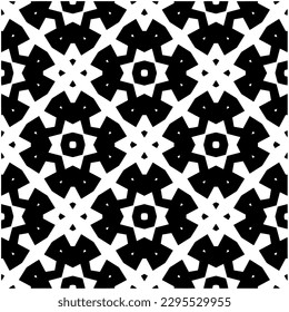 Patrón monocromo. Textura abstracta para impresión de tela, tarjeta, mantel de mesa, muebles, banner, cubierta, invitación, decoración, envoltura.patrón repitiendo sin fisuras.Color negro y blanco.