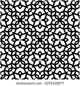 Patrón monocromo. Textura abstracta para impresión de tela, tarjeta, mantel de mesa, muebles, banner, cubierta, invitación, decoración, envoltura.patrón repitiendo sin fisuras.Color negro y blanco.