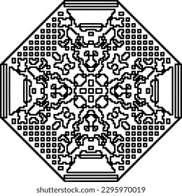 Patrón monocromo. Textura abstracta para impresión de tela, tarjeta, mantel de mesa, muebles, banner, cubierta, invitación, decoración, envoltura.patrón repitiendo sin fisuras.Color negro y blanco.