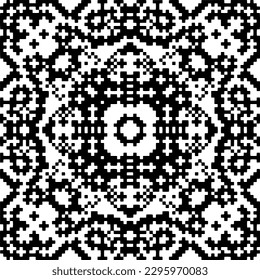 Patrón monocromo. Textura abstracta para impresión de tela, tarjeta, mantel de mesa, muebles, banner, cubierta, invitación, decoración, envoltura.patrón repitiendo sin fisuras.Color negro y blanco.