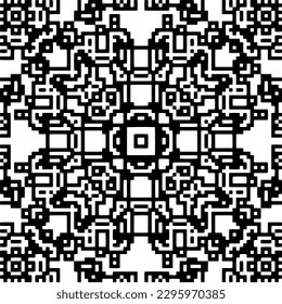 Patrón monocromo. Textura abstracta para impresión de tela, tarjeta, mantel de mesa, muebles, banner, cubierta, invitación, decoración, envoltura.patrón repitiendo sin fisuras.Color negro y blanco.
