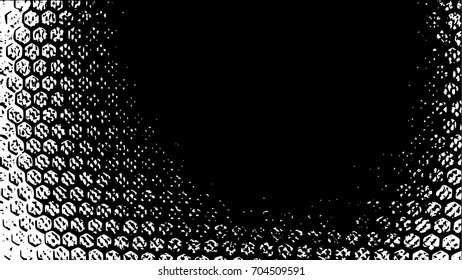 monochrome pattern background contains of abstract octagonal shapes. Vector.
