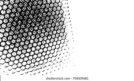 monochrome pattern background contains of abstract octagonal shapes. Vector.