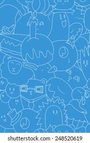 Monochrome pattern with birthday