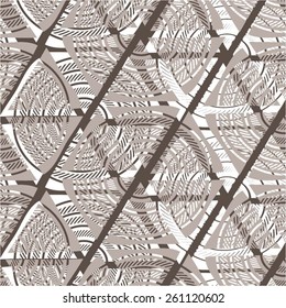 monochrome pattern from decorative separated circles seamless vector background.