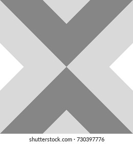 Monochrome pattern design for tile, fabric, wallpaper, etc. Triangle.