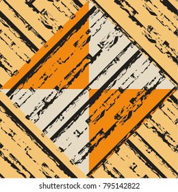 Monochrome pattern from different stripes, doodle, universal, seamless vector background.