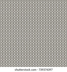 Monochrome pattern with geometric elements for textiles. Abstract vector.