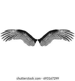 Monochrome pattern on an empty background
