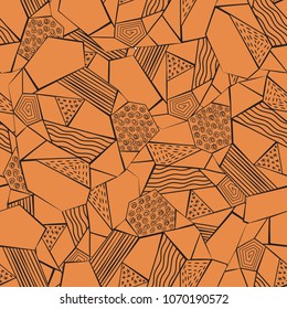 Monochrome pattern. Packaging. Textile