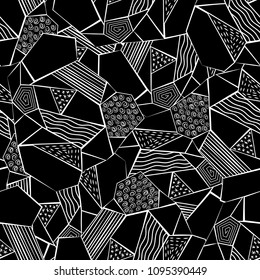 Monochrome pattern. Packaging. Textile