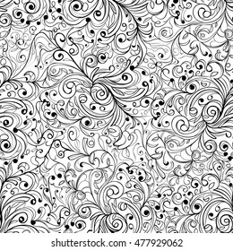 Monochrome pattern, randomly drawn from the hand.