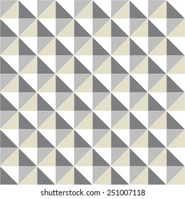 Monochrome pattern of rhombuses, seamless vector background.