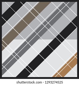 monochrome pattern for scarf design