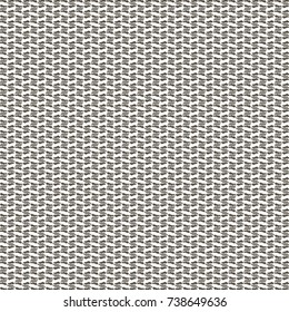 Monochrome pattern with small repeated decorative elements. Abstract vector.