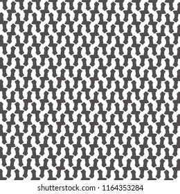 Monochrome pattern with  some kind of cross. Textile print. Seamless background. Tile. Vector illustration.