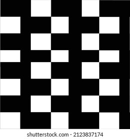 Monochrome pattern with square shape