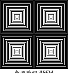 Monochrome pattern with square shapes. (Can be repeated seamlessly.)
