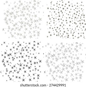 Monochrome pattern with stars
