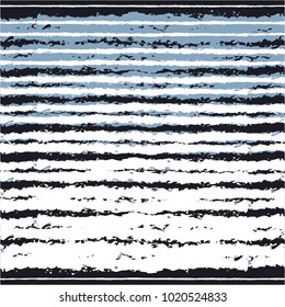 Monochrome pattern in strips, universal doodle, torn, zebra, seamless vector background.