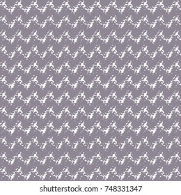 Monochrome pattern with stylized waves. Knit texture. Abstract vector.