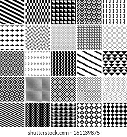 Geometric Seamless Patterns Set Abstract Vector Stock Vector (Royalty ...