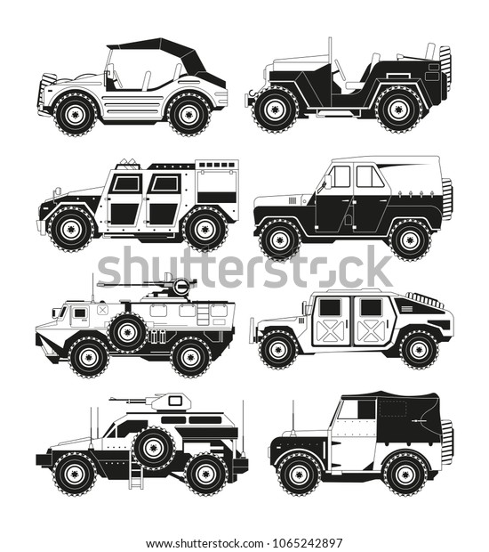 military vehicle clip art pdf