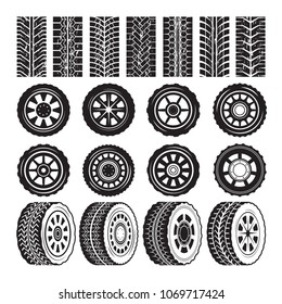 Monochrome pictures with wheels and tyres protector