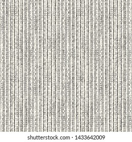 Monochrome Pin Striped Grained Textured Distressed Background. Seamless Pattern.