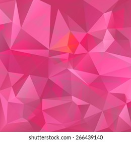 Monochrome pink polygonal pattern on a pink background.