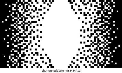 Monochrome pixel art.  Abstract vector background. Modern technology design.