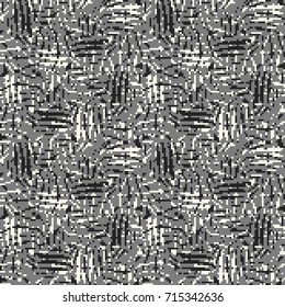 Monochrome Pixel Spotty Graphic Pattern