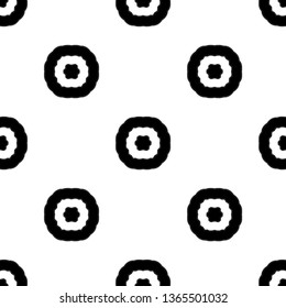 Monochrome polka dot leopard skin motif. Modern allover vector pattern for adult colouring book, interior, wallpaper, fabric, apparel textile, phone case. Bold line decorative African folk animal skin
