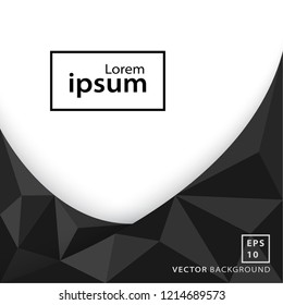 Monochrome polygon background