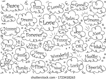 Monochrome pop speech bubble design