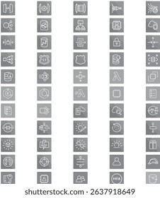 Monochrome Popular Cloud Computing Icons Set for IT and Infrastructure Projects
