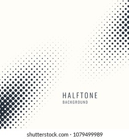 Monochrome printing raster. Abstract vector halftone background. Black and white texture of dots.