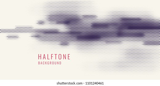 Monochrome printing raster. Abstract vector halftone background.