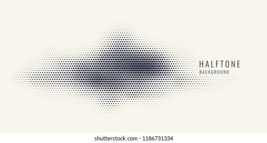 Monochrome printing raster. Abstract vector halftone background. Black and white texture of dots.