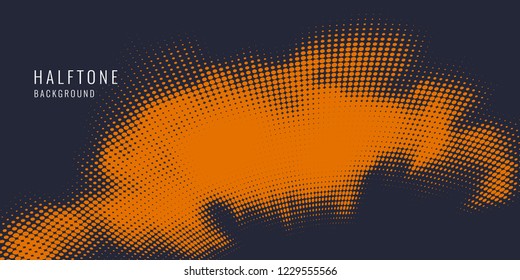 Monochrome printing raster. Abstract vector halftone background. - Shutterstock ID 1229555566