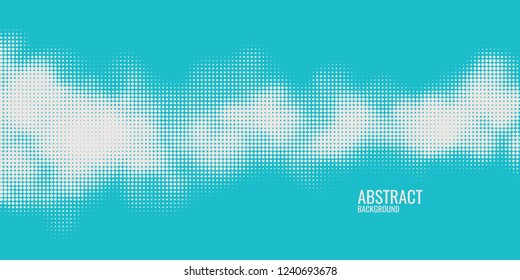 Monochrome printing raster. Abstract vector halftone background.