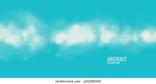 Monochrome printing raster. Abstract vector halftone background.
