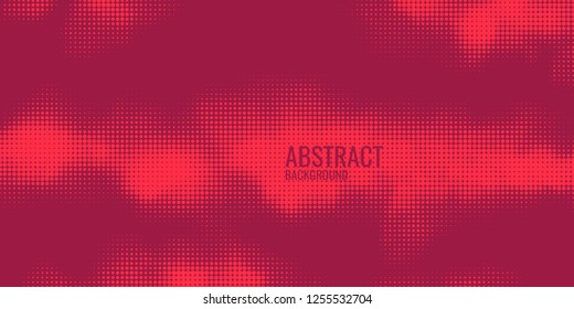 Monochrome printing raster. Abstract vector halftone background.