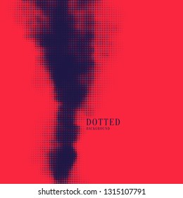 Monochrome printing raster. Abstract vector halftone background.