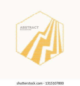 Monochrome printing raster. Abstract vector halftone shapes.
