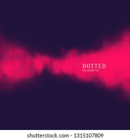 Monochrome printing raster. Abstract vector halftone background.
